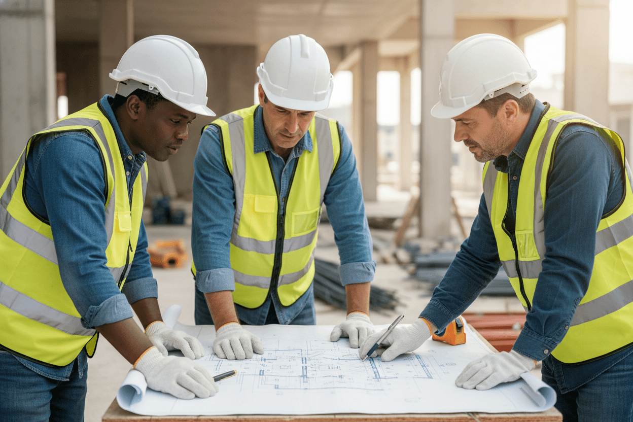 Weitz Co. construction team demonstrating Lead with Safety culture
